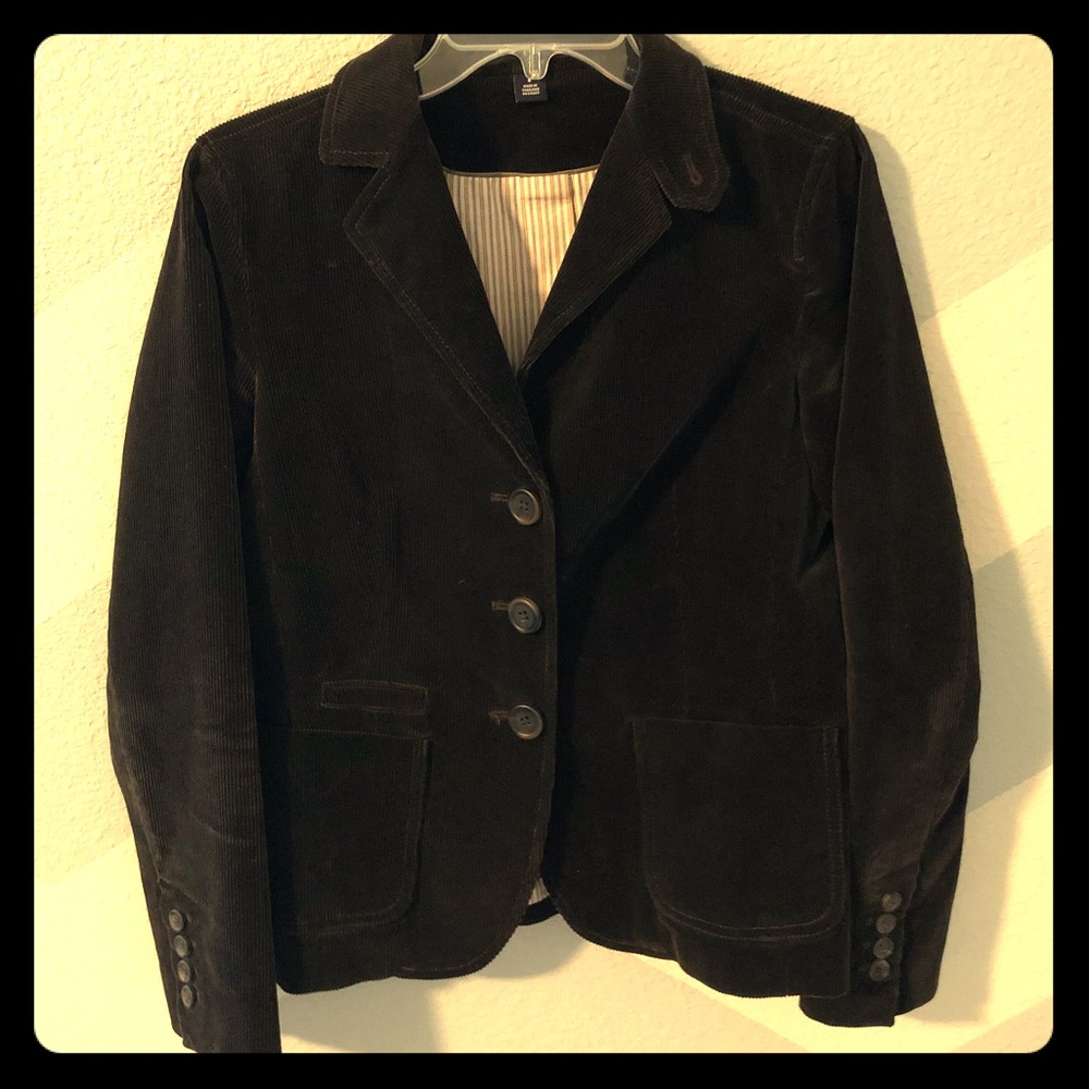 Lined corduroy blazer